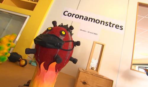 Des "Coronamonstres" réalisés par des aveugles et malvoyants à l’asbl "La Lumière"