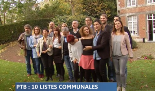 Des listes PTB dans 10 communes de la province en 2018