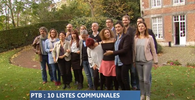 Des listes PTB dans 10 communes de la province en 2018