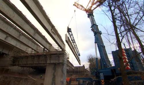 Des poutres du viaduc d'Huccorgne brisées pour tester leur solidité