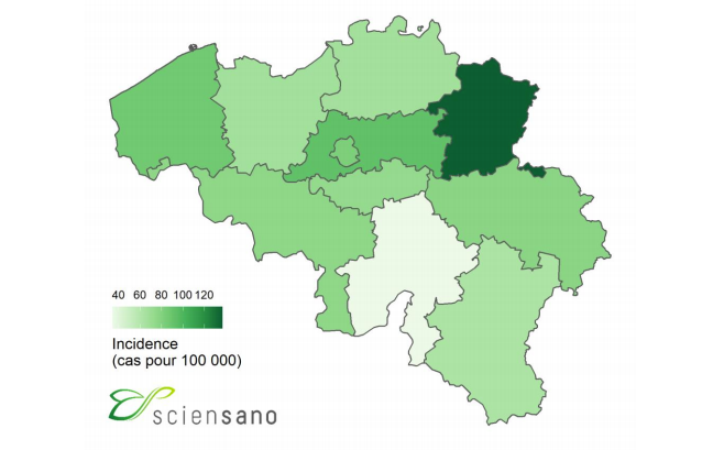 Désormais 849 cas de covid-19 confirmés en province de Liège