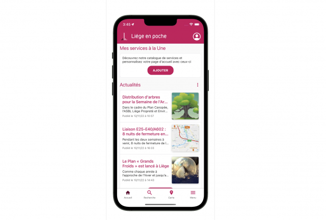 Du neuf pour l'application "Liège en poche" !