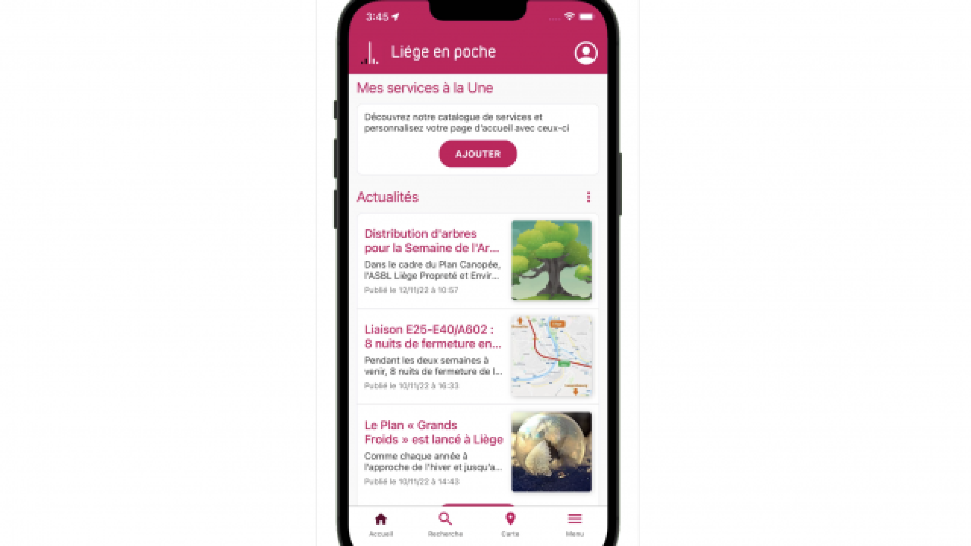 Du neuf pour l'application "Liège en poche" !