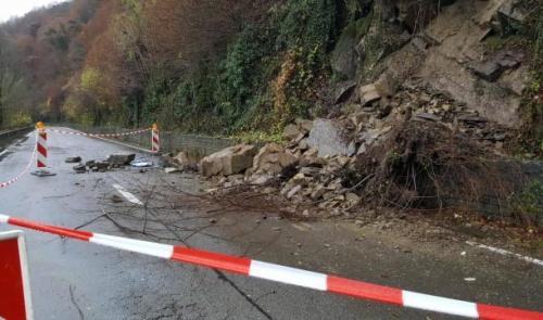 Route Esneux-Poulseur : les images de l'éboulement  