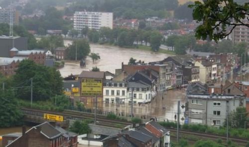 La vallée de la Vesdre entièrement sinistrée
