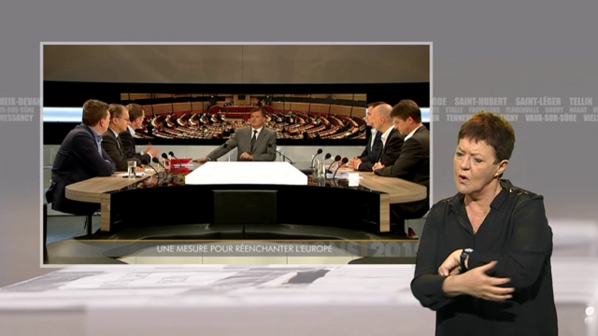 Elections Européennes 2019 : le débat politique (accessible aux sourds et malentendants)