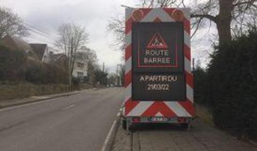 Fermeture de la Voie de l'Ardenne à Embourg 