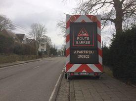 Fermeture de la Voie de l'Ardenne à Embourg 