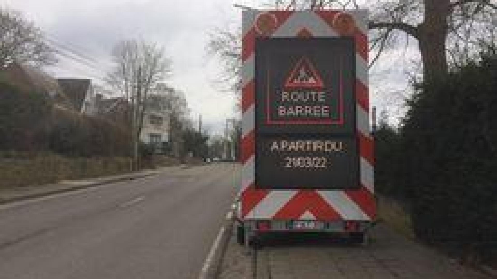 Fermeture de la Voie de l'Ardenne à Embourg 