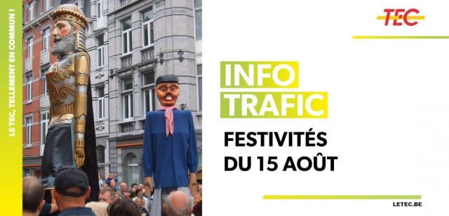 Fêtes du 15 août en Outremeuse : les déviations pour les bus