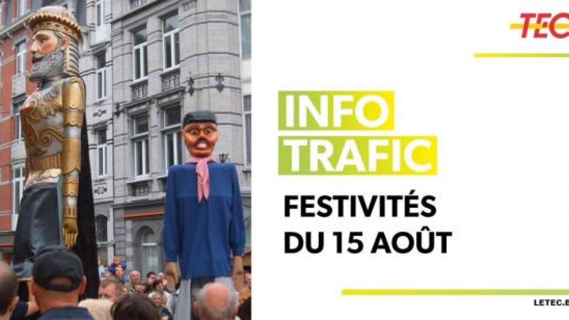 Fêtes du 15 août en Outremeuse : les déviations pour les bus