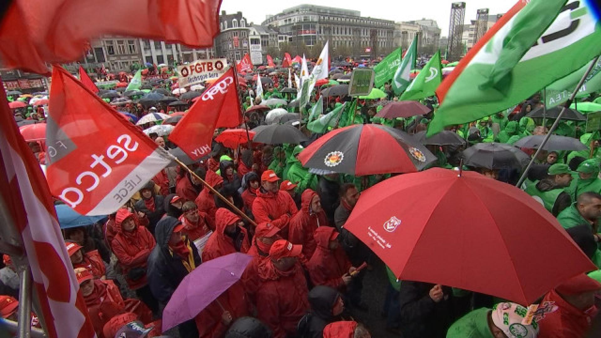 Forte mobilisation syndicale contre la réforme des pensions