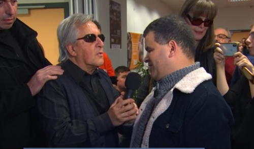 Gilbert Montagné en visite à La Lumière 