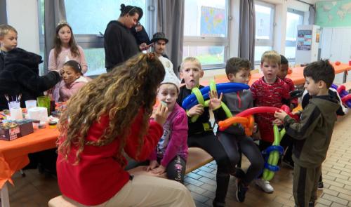 Croix-Rouge : les enfants du centre d'accueil célèbrent Halloween