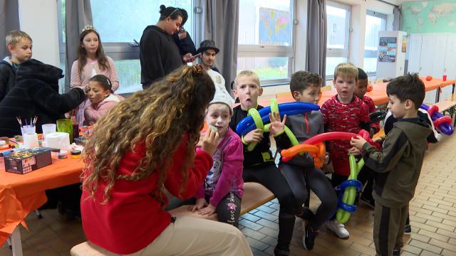 Croix-Rouge : les enfants du centre d'accueil célèbrent Halloween