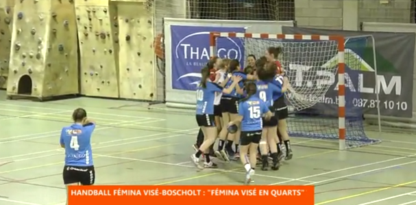 Handbal : le Fémina Visé en quart de finale de la Coupe 