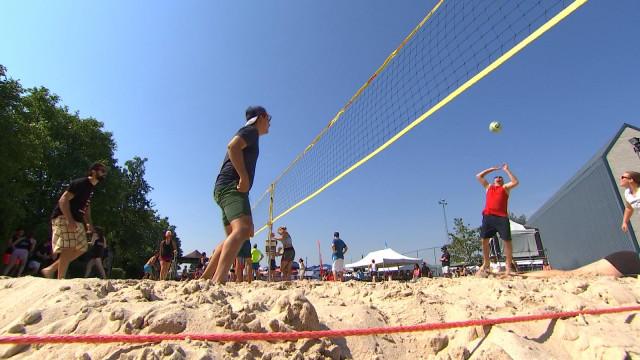 Hermalle-sous-Argenteau : un beach-volley bon enfant