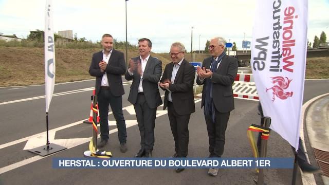 Herstal : ouverture du Boulevard Albert 1er