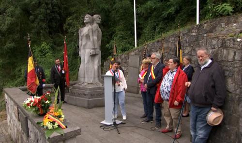Hommage à 273 mineurs français au Fort de Huy