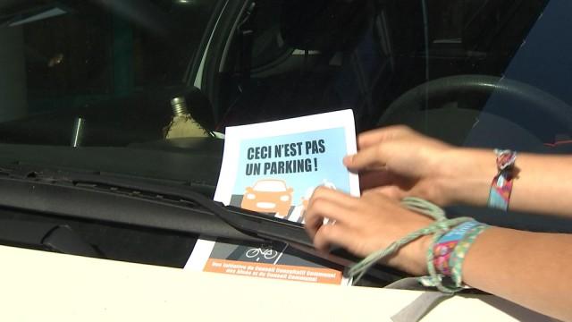 Huy : seniors et enfants ensemble contre le stationnement sur les trottoirs
