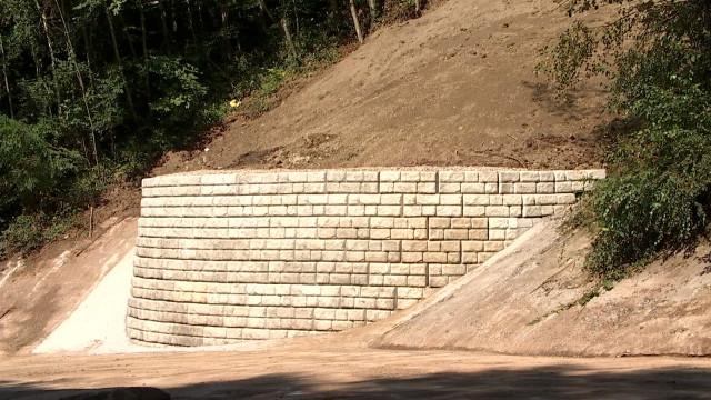 Huy: un tout nouveau mur de soutènement pour le Thier au Pequet