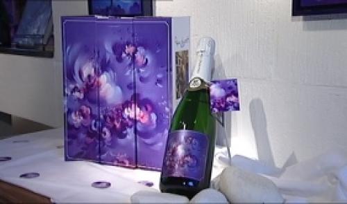 Peintre sur champagne