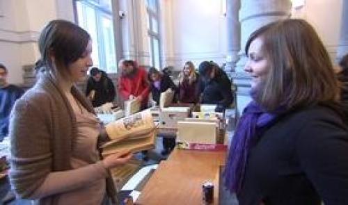 Vente de livres à l'ULg