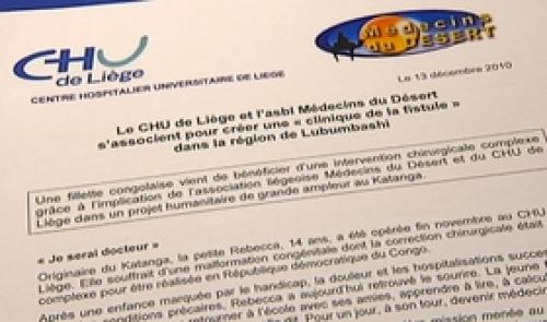 Le CHU aide les femmes au Congo