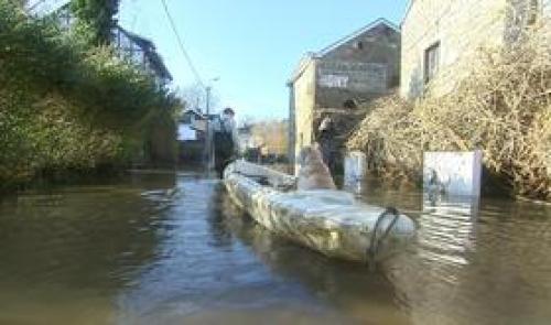 Inondations : Hony sous eau