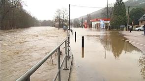 Inondations : route coupée à Chaudfontaine