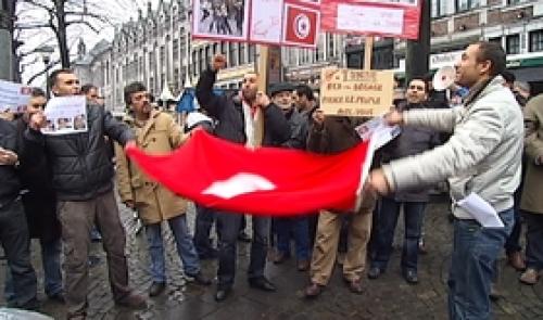 Manifestation de soutien au peuple tunisien