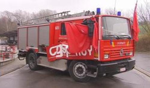Les pompiers de Huy en grève