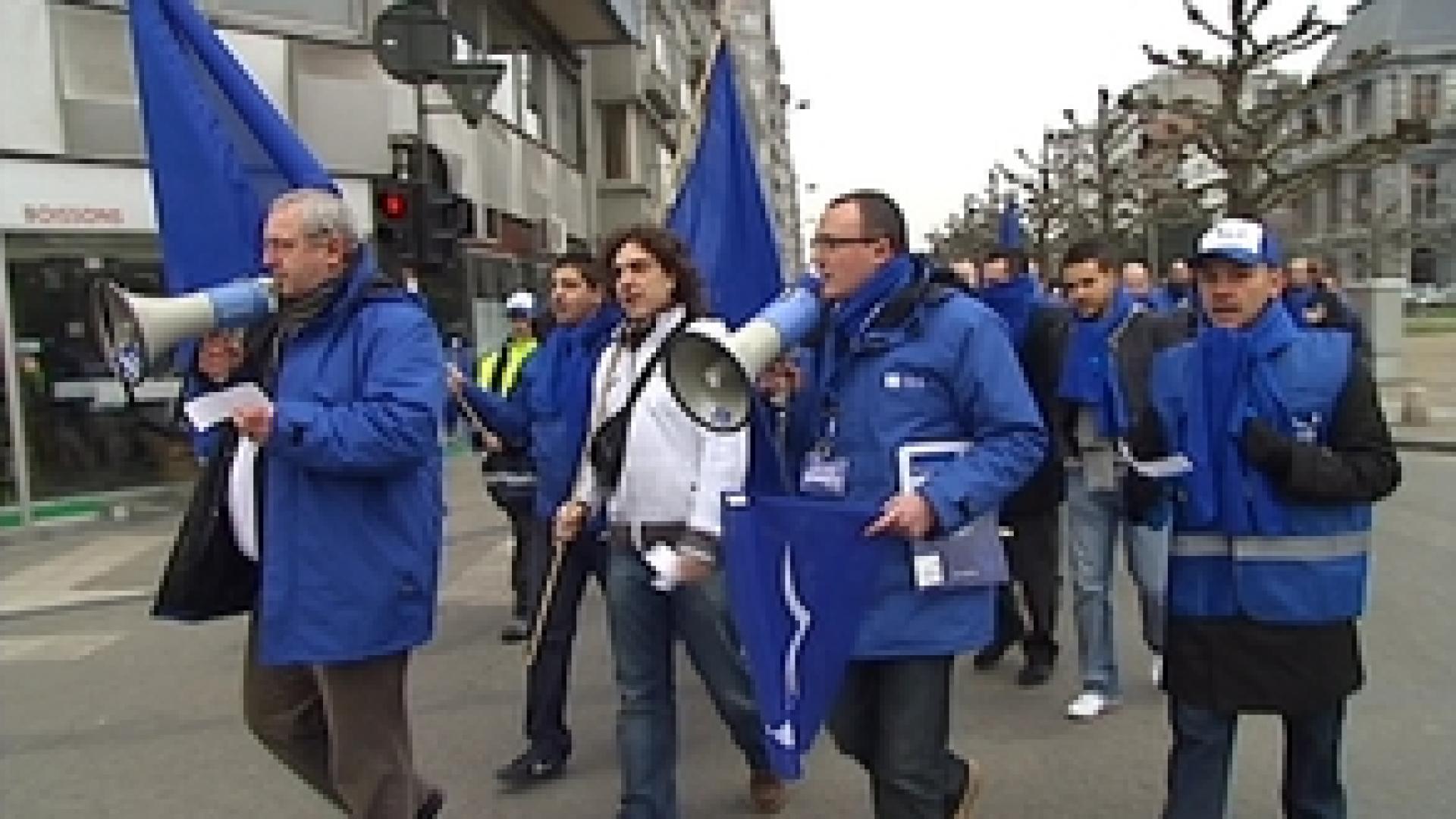 La CGSLB manifeste à l'UCM