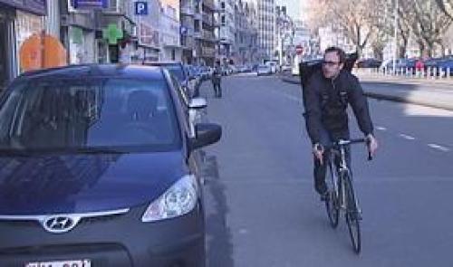 Liège : des coursiers à vélo