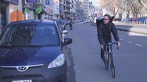 Liège : des coursiers à vélo