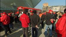 Grèves à Liège : quelques tensions