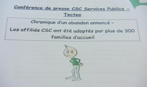 Tecteo : les craintes de la CSC