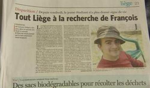 Liège : disparition inquiétante