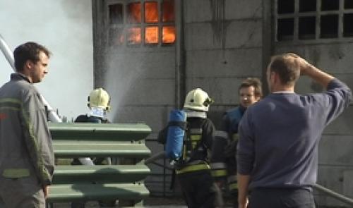 Une ferme d'Awans en feu