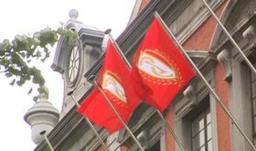 Les couleurs du Standard hissées à l'Hôtel de Ville