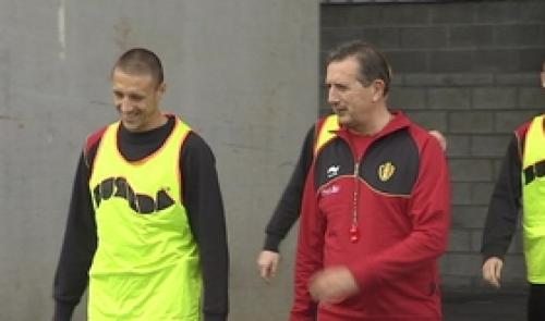 Sclessin : entraînement des Diables rouges