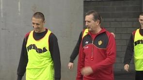 Sclessin : entraînement des Diables rouges