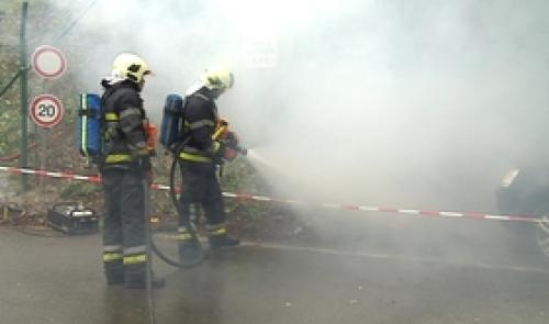 Simulation d'un accident à Clermont