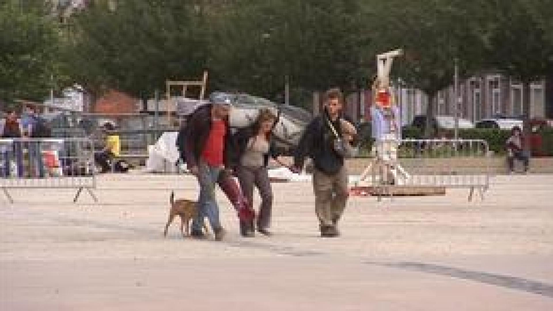 Expulsion des indignés de l'esplanade Saint-Léonard