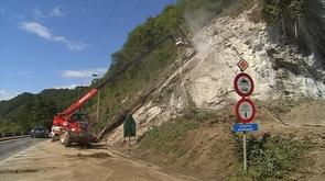 N633: chantiers pour stabiliser des parois rocheuses