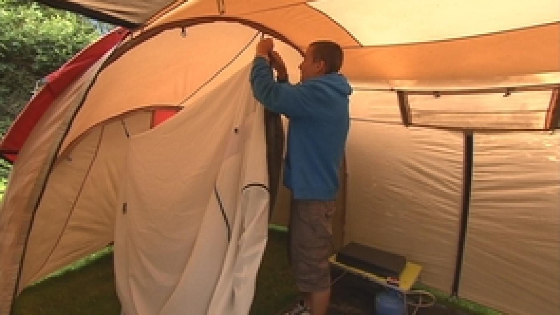Arrivée des vacanciers au camping