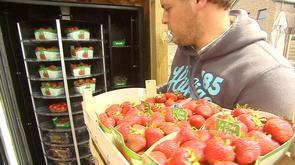 Un distributeur automatique de fruits et légumes frais