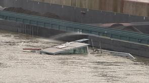 Un péniche a coulé dans la Meuse