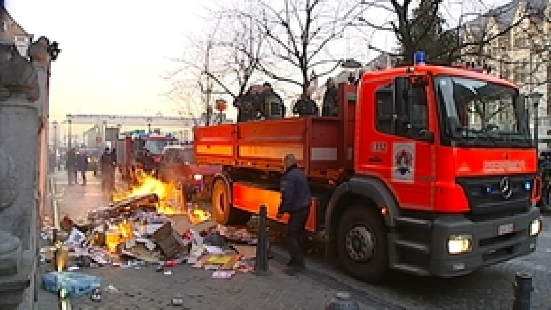 Les pompiers liégeois manifestent