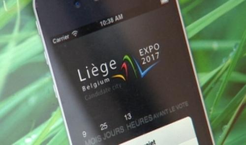 Liège 2017 sur smartphone